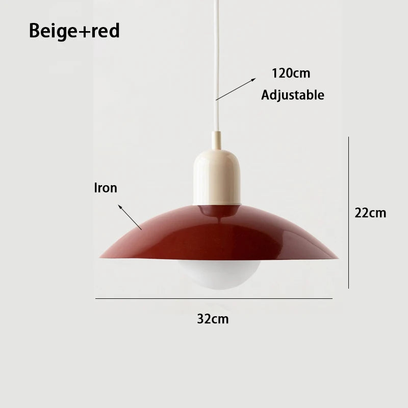 luminaire moderne suspension blanc vert rose rouge mat opaque câble noir chambre restaurantétude