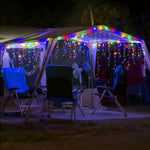 guirlande lumineuse led multicolore moderne clips solaire extérieure 162led 7m