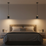 Lampes suspendues modernes minimalistes bois clair blanc noir câble ampoule tension 90 260V flux