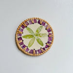 coasters rotin multicolore mosaïque floral antichoc table moderne respectueux environnement thermal insulation