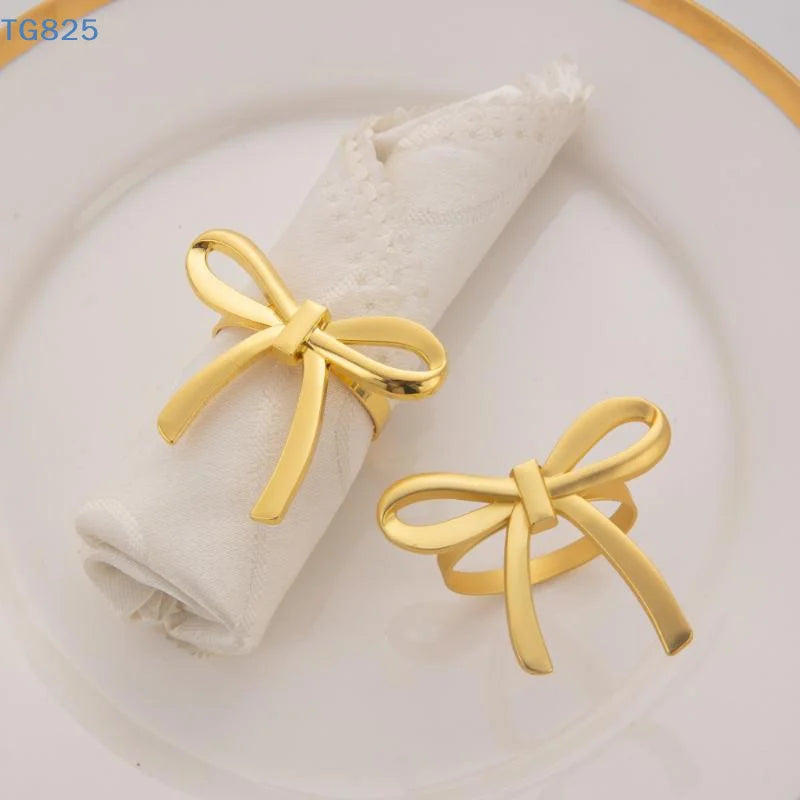 anneaux décoratifs or rose argent modernes élégants adhésifs décoration table événements mariage fêtes
