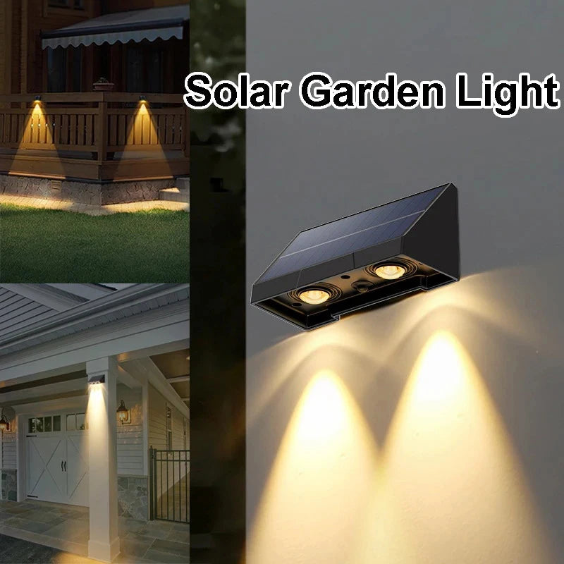 lumière solaire murale led contemporaine éclairage extérieur jardin noir matéo spotlight
