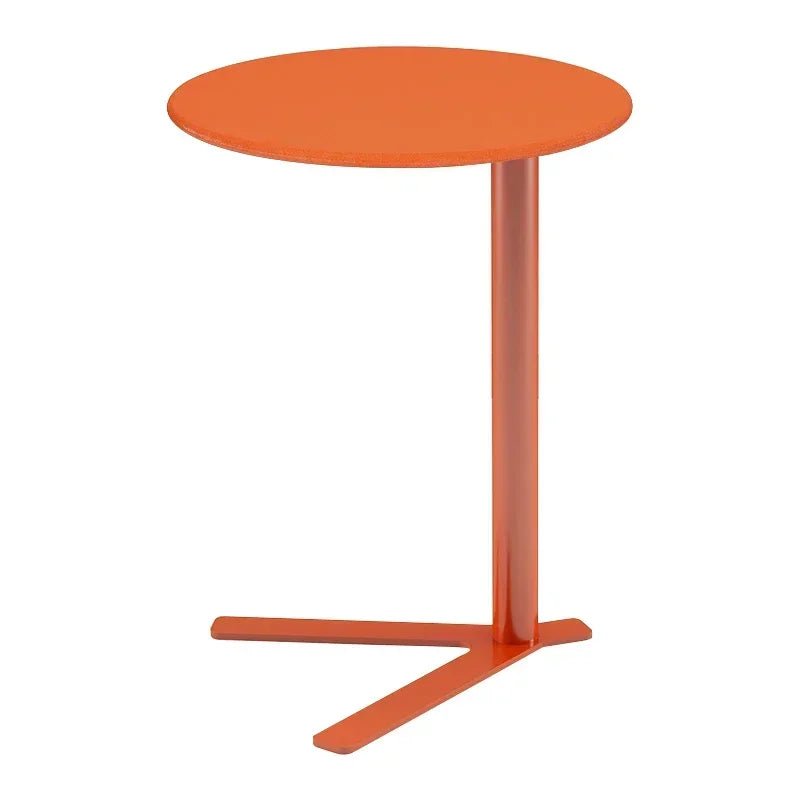 table d'appoint moderne table ronde acier inoxydable verre transparent minimaliste décoration maison plateau 48cm