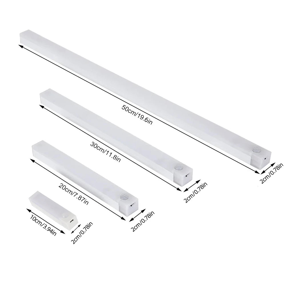 veilleuse led rechargeable détecteur mouvement adhésif blanc blanc chaud moderne port usb type