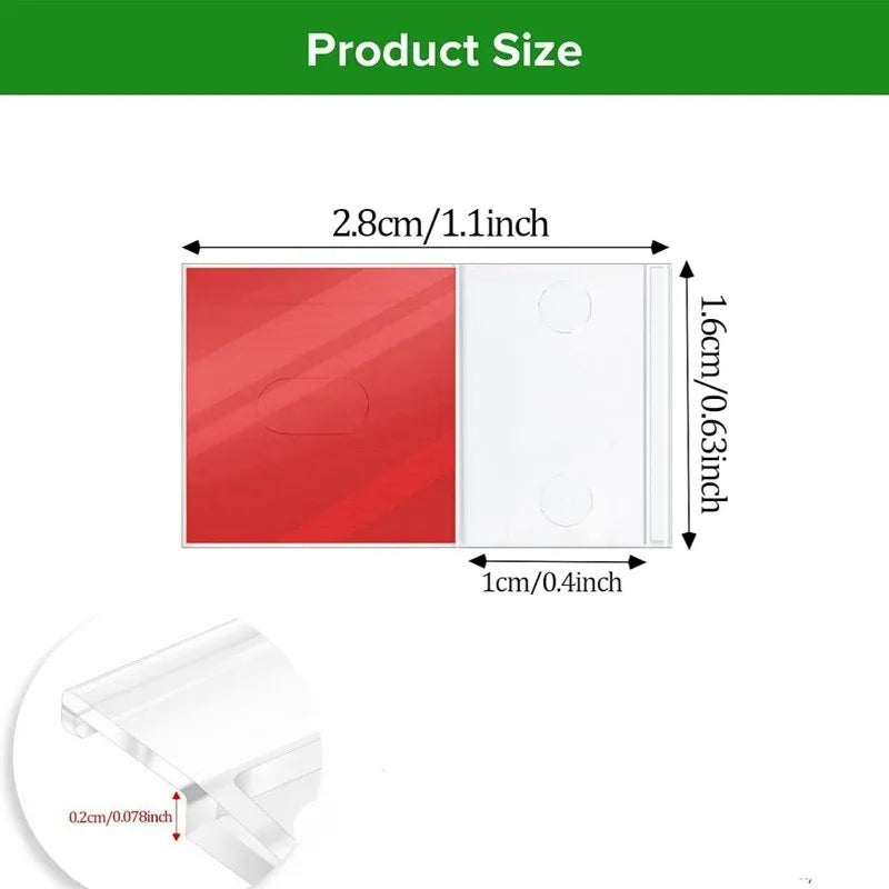 supports adhésifs transparents modernes rubans led 28mm 16mm 10mm 20pcs