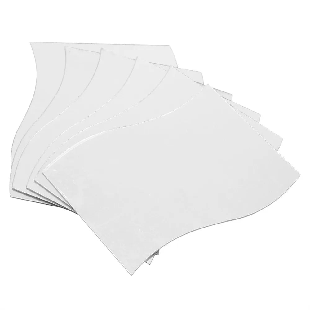 miroirs muraux modernes argentés opaques adhésifs 10cm 12cm ondulés 3d