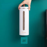 distributeur tasses moderne adhésif vert blanc motif feuilles opaques multifonctionnel