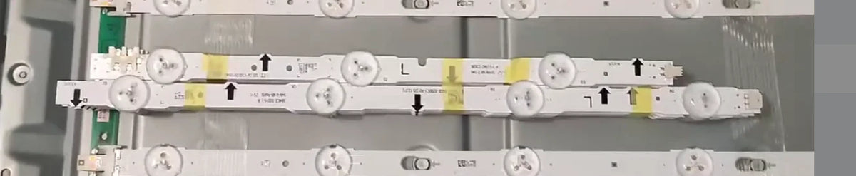 bande led rétro éclairage blanc moderne fixations 647mm led connecteurs