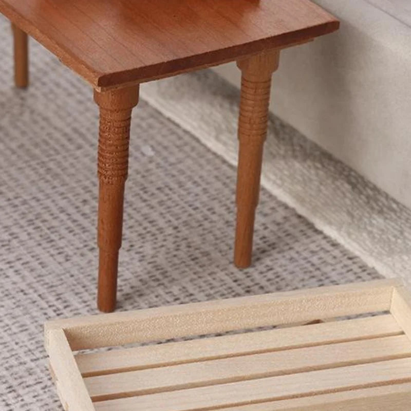 plateau rangement blanc boîtes carrées couvercle marron minimaliste moderne lisse strié opaque