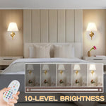 lampe murale rechargeable led couleurs rgb télécommande moderne minimaliste fixée mur