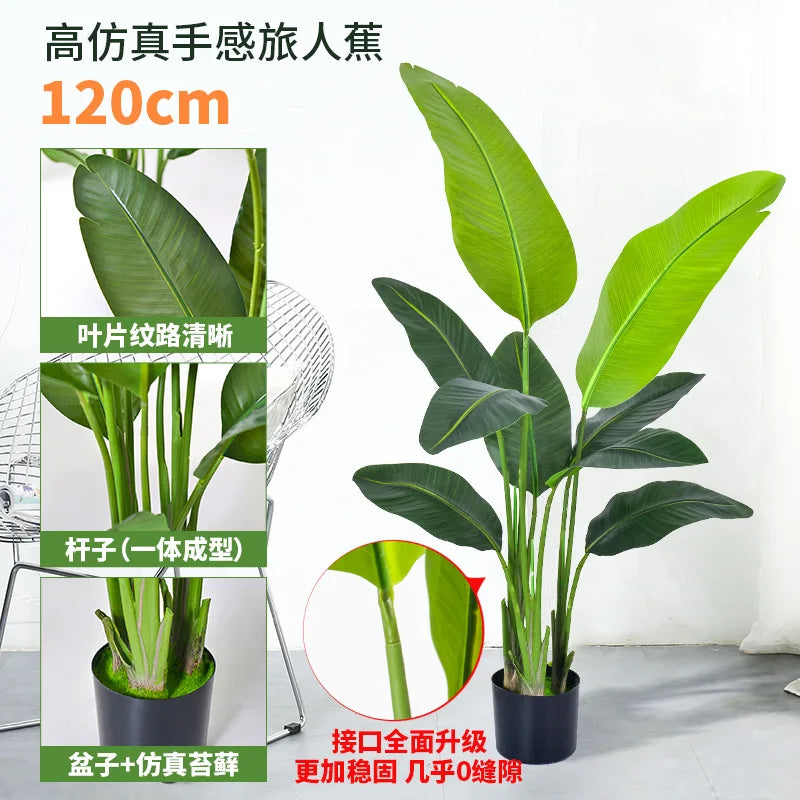 plantes artificielles feuilles palmier vertes modernes décoration extérieure pot grande taille