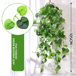 plante artificielle feuilles vertes brillantes moderne 105cm accroches extérieur décoration verte vigne intérieureextérieur