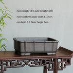 petit pot fleurs argile gris beige chinois artisanal maison