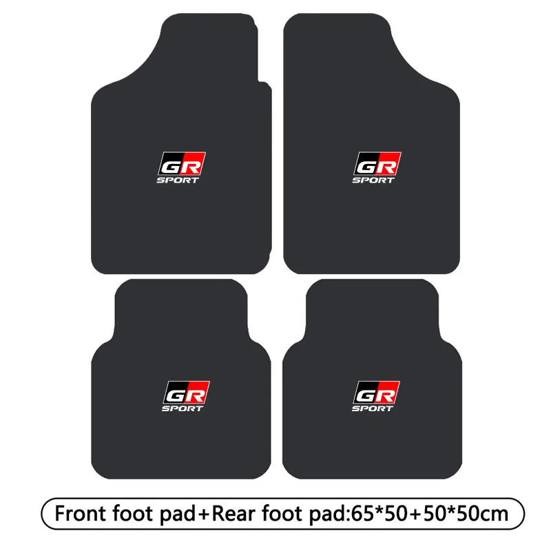 tapis sol voiture sport noir rouge logo gr sport ensemble pièces avantarrière