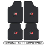 tapis sol voiture sport noir rouge logo gr sport ensemble pièces avantarrière