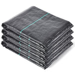 tissu protection jardin noir texture tissée lignes vertes moderne durable anti herbe plastique