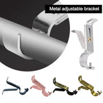 supports murals ajustables vis noir modernes tringle rideau durable maison