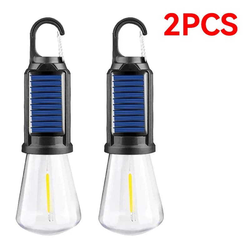 ampoule led solaire rechargeable portable camping blanc noir filament moderne