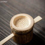 filtres thé rotin bambou marron clair tiges traditionnels artisanat cuisine théière mugs cups