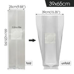 sac culture champignons blanc transparent respirant polypropylène clips fixation jardinage