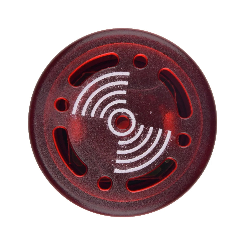 interrupteur led rouge noir rayures concentriques blanc flux lumineux moderne fonctionnel 12v 24v