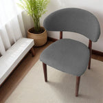 housse chaise moderne tissu carreaux beige gris vert adhésif polyester
