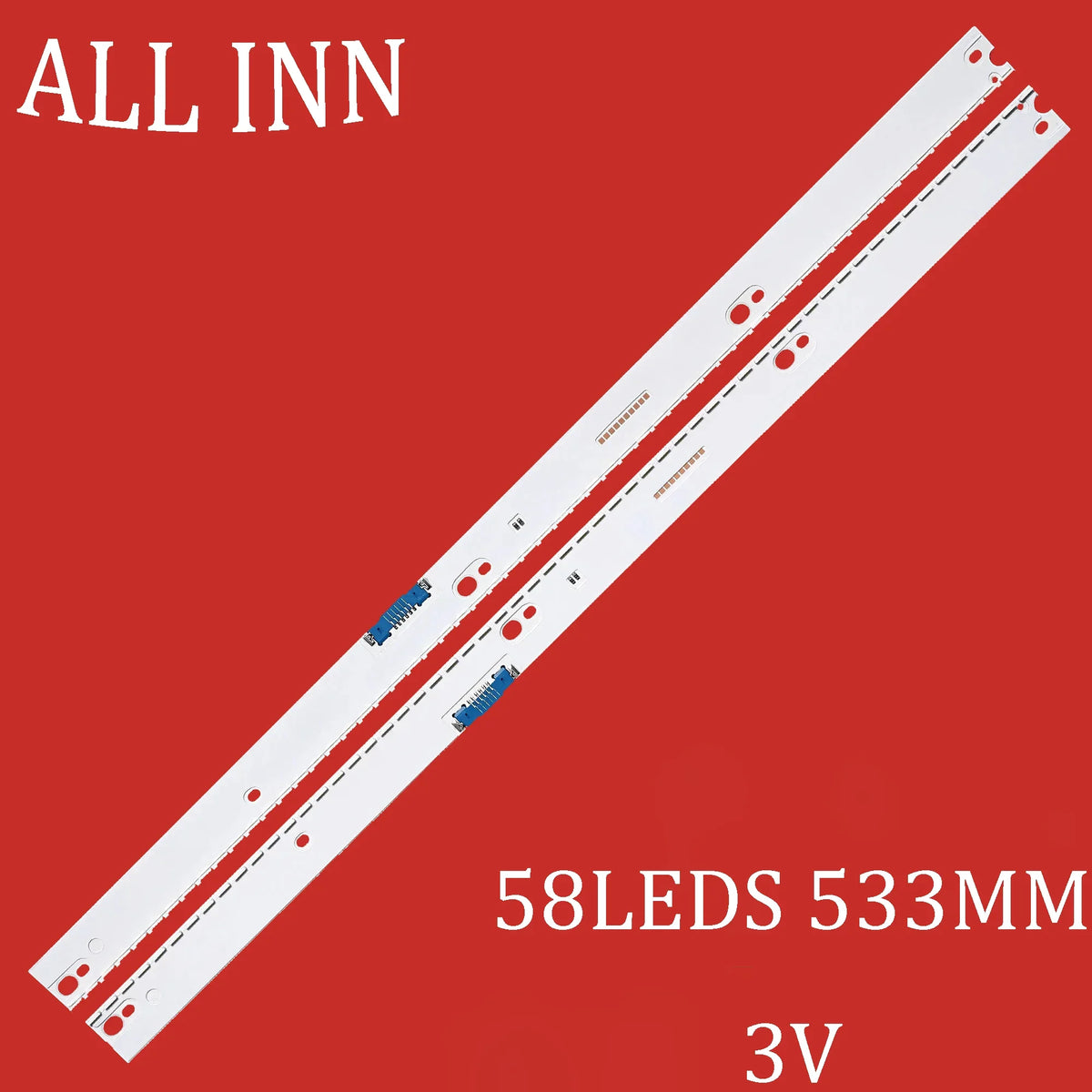 ruban led blanc 58 diodes 533mm 3v adhésif moderne électrodomestique remplacement supplémentaire