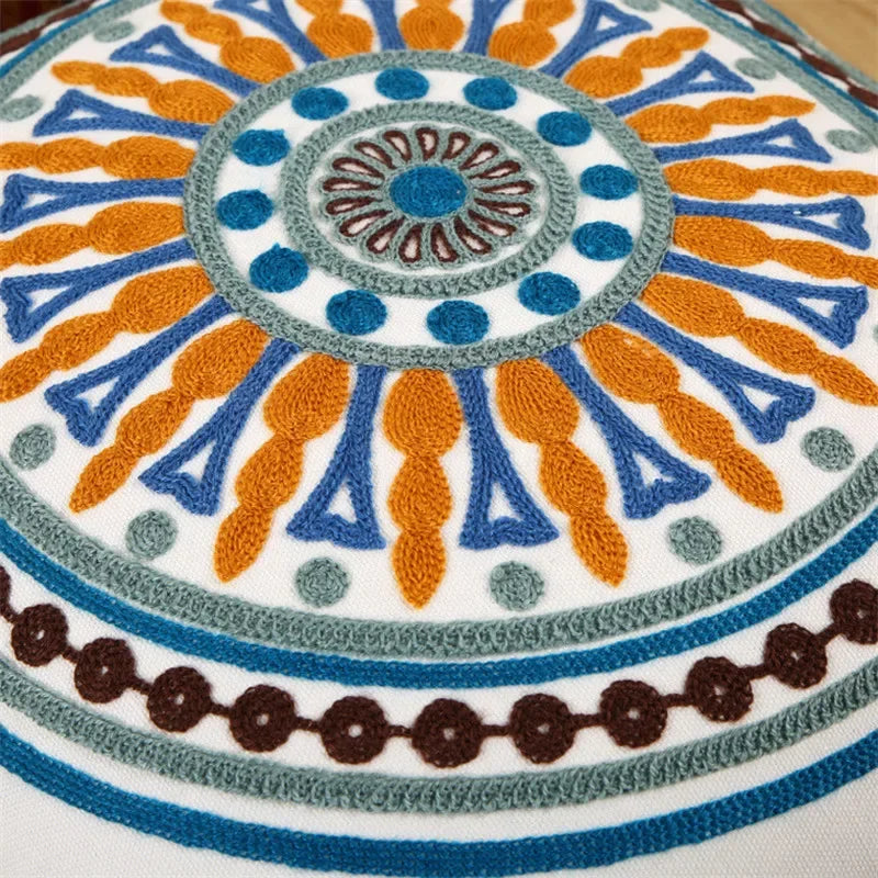 housse coussin coton ethnique boho chic motifs floraux mandala voiture