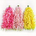guirlande fleurs artificielles multicolore moderne extérieur mariage noël maison festive