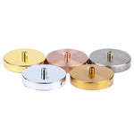 disques métalliques or argent rose doré noir blanc modernes accessoires plafonnier suspension base disque