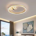 lampe moderne papillon décoratif blanc doré couleur variée interrupteur bouton led