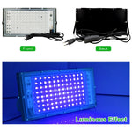 projecteur led uv ip65 étanche 100w 50w noir blanc moderne câble us eu
