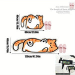 tapis doux cartoon chatons gris rose noir blanc orange vert antidérapant extérieur intérieur