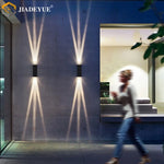 projecteur mural led moderne noir ip65 adhésif trois faisceaux allée couloir escalier porteextérieur