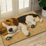 tapis décoratif intérieur antidérapant motifs animaux ours chat enfantin texture poilue