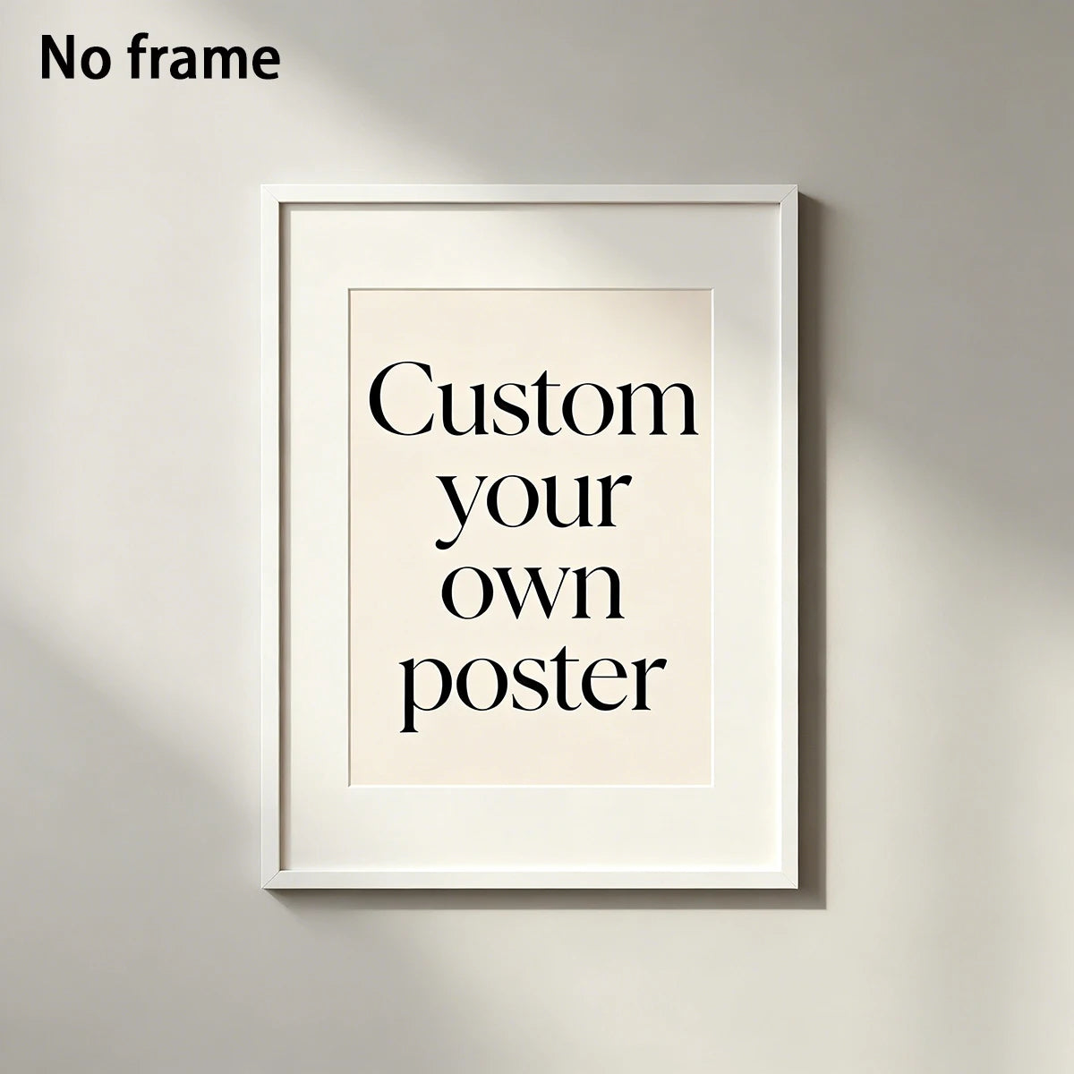 affiche personnalisée photo famille anniversaire mariage impression toile blanche minimaliste texte noir