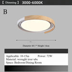 luminaire moderne bois grainé marron foncé éclairage ventilateur led invisible chambre coucher