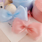 rubans décoratifs polyester bleu clair rose gris blanc modernes élégants double face largeur adhésif