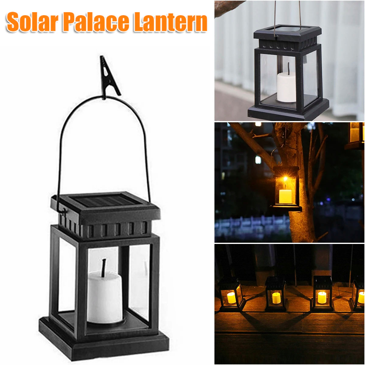 Lanterne solaire allumée automatiquement au crépuscule