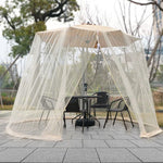 moustiquaire polyester extérieure patio camping voyage beige maille fine moderne