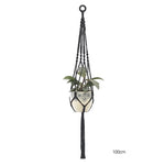 support plante suspendue macramé blanc cassé boho pot fleurs décoration balcon intérieur jardin