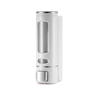 distributeur savon liquide noir or blanc moderne fixation murale bouton pression fenêtre niveau liquide