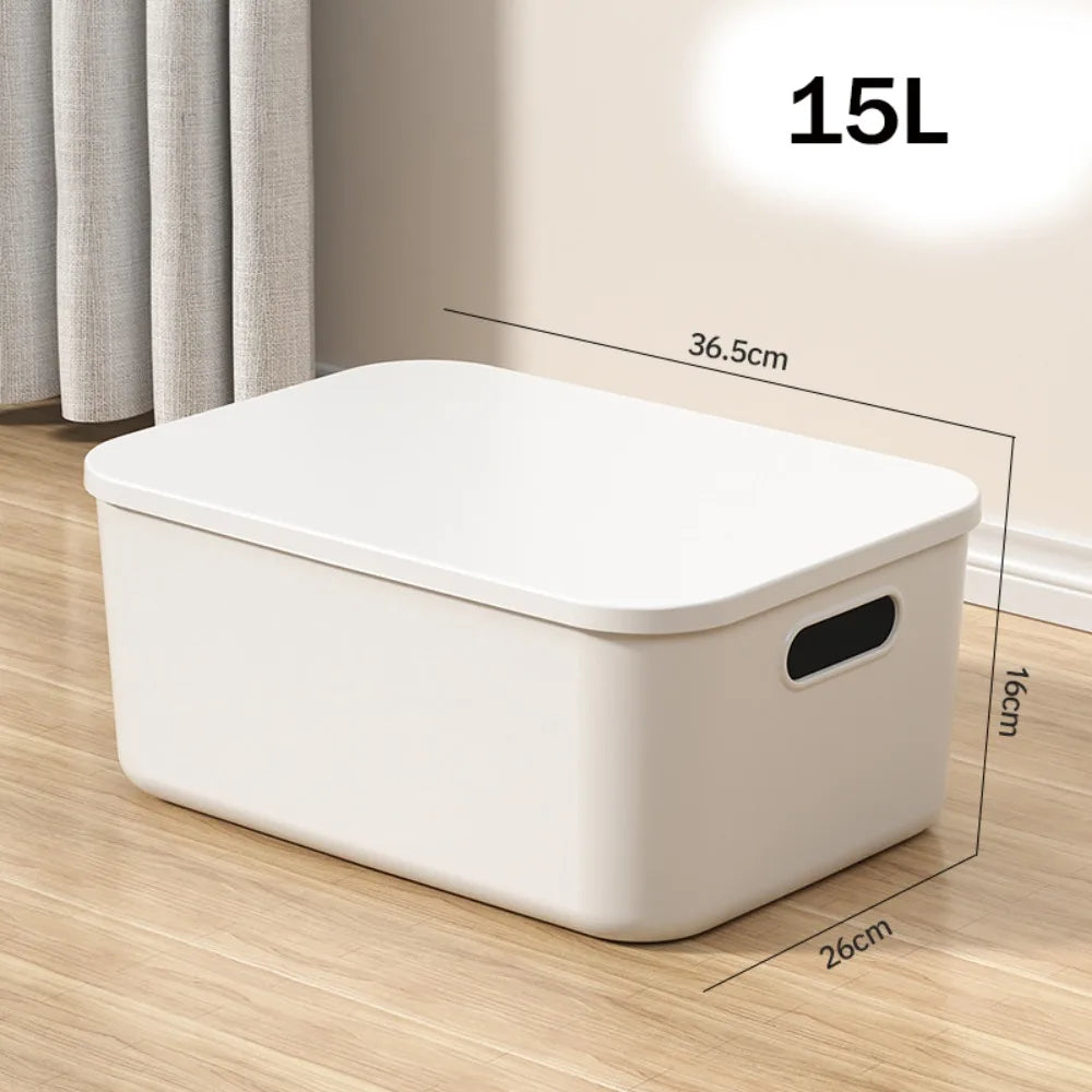 boîtes rangement empilables boîte rose clair blanc modernes minimalistes poignées plastique