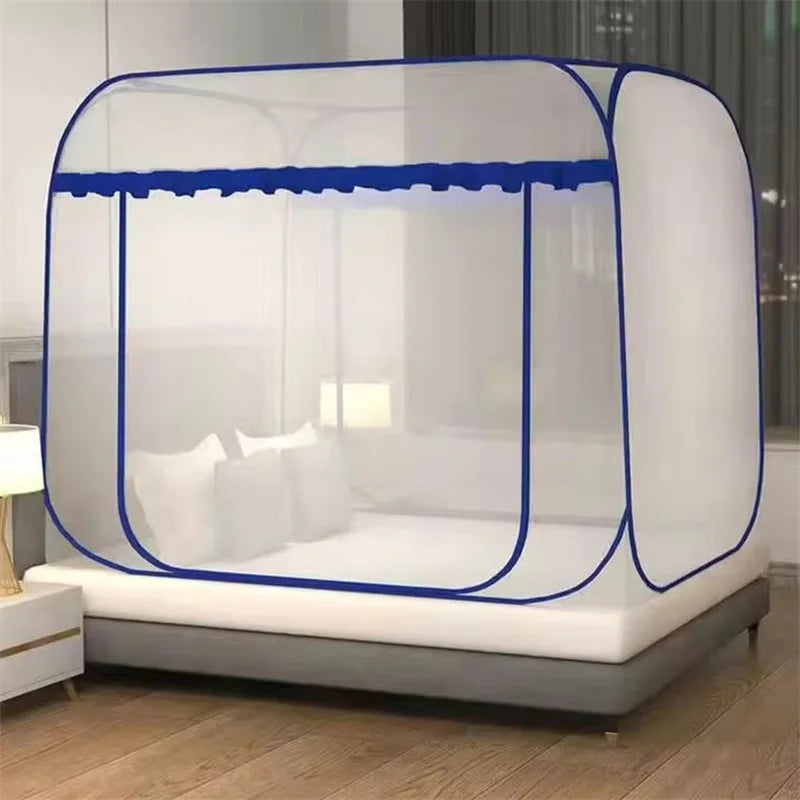 filet protection lit gris moderne pliable sans polyester coton durable voyage maison