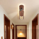 lampe moderne bois naturel finition mate led boise blanc minimaliste télécommande