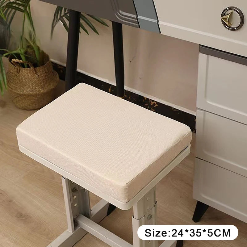 tabouret moderne gris toile lin coussin amovible imperméable boucles noiresscrição