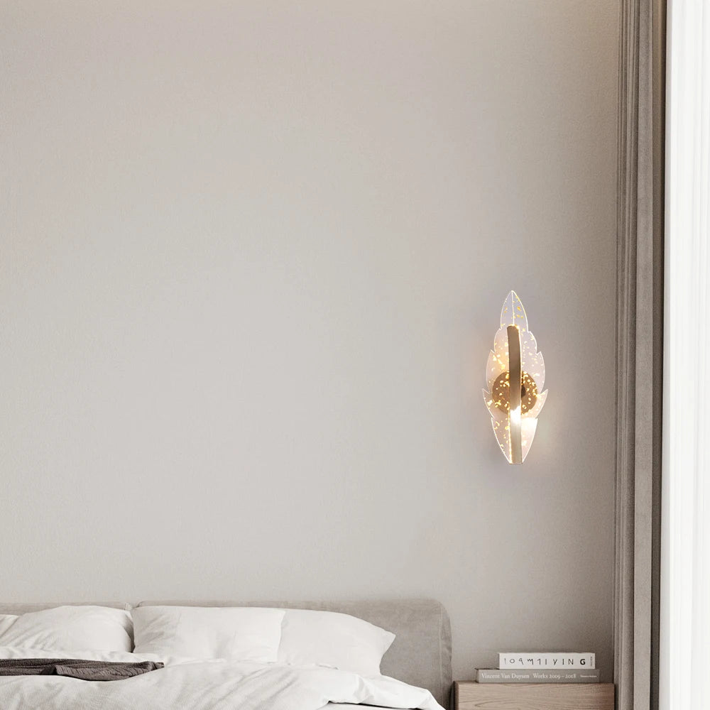 Lampes murales LED transparentes modernes effet paillettes cuisine salle manger