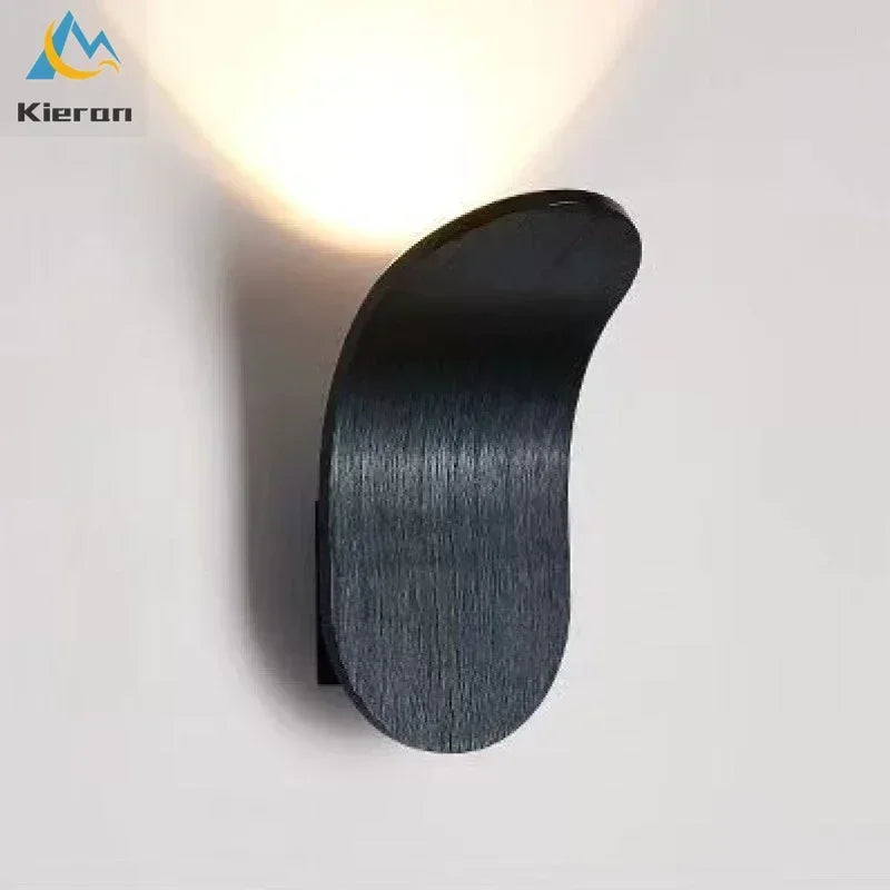lampe murale moderne applique led bronze noir blanc fixée mur éclairage quotidien cuisine salle