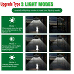 lampe solaire extérieure étanche noire moderne télécommande ip65 led abs
