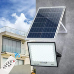 lampes solaires led autonomes ip67 moderne noir blanc carreaux clips télécommande